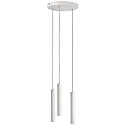 LED Pendelleuchte SLIM DIM, 3-flammig, Baldachin rund, Ø 24cm, IP20, 15W 2700K 1500lm 24°, CRi >90, UGR <19, dimmbar, weiß