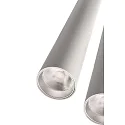 Deko-Light LED Pendelleuchte SLIM DIM, 3-flammig, Baldachin rund, Ø 24cm, IP20, 15W 2700K 1500lm 24°, CRi >90, UGR <19, dimmbar, weiß
