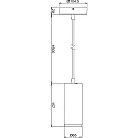 pendant luminaire LUCEA DIM IP20, white dimmable
