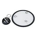 Deko-Light LED Pendelleuchte / LED Panel, rund, 50W, 3000/3500/4000K, dimmbar, schwarz/transparent