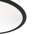 Deko-Light LED Pendelleuchte / LED Panel, rund, 50W, 3000/3500/4000K, dimmbar, schwarz/transparent