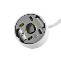 pendant luminaire CAN 150 down, cylindrical, direct GU10 IP20, white