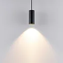 Spot-Spot-Pendelleuchte CAN 150, IP20, Kopf 15cm / Textil-Kabel max. 170cm, GU10, starr, schwarz