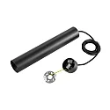 Deko-Light pendant luminaire CAN 300 down, cylindrical, direct GU10 IP20, black