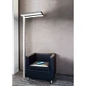 Deko-Light LED Stehleuchte OFFICE TWO UP AND DOWN, 80W 4000K 8300lm 2065cd 110°/90°, UGR <19, mit Dreh-Dimmer, 250cm Steckerkabel