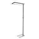 Deko-Light LED Stehleuchte OFFICE ONE UP AND DOWN, IP20, UGR <19, mit Touch-Dimmer, aluminium, 80W 4000K 7400lm 110/90°