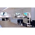 Deko-Light LED Stehleuchte OFFICE ONE MOTION UP AND DOWN, UGR <19, mit Sensor + Touch-Dimmer, aluminium, 80W 3000K 6700lm 110/90°