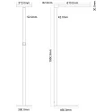 Deko-Light LED Stehleuchte OFFICE ONE MOTION UP AND DOWN, UGR <19, mit Sensor + Touch-Dimmer, aluminium, 80W 3000K 6700lm 110/90°