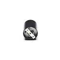 Deko-Light Deckenaufbau-Strahler BENGALA, IP20, zylindrisch, Ø 9.6cm, GU10 max. 50W, drehbar / schwenkbar, Aluminium, schwarz