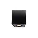 Deckenaufbau-Strahler BENGALA, IP20, eckig, 9.6cm, GU10 max. 50W, drehbar / schwenkbar, Aluminium, schwarz