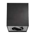 Deko-Light Deckenaufbau-Strahler BENGALA, IP20, eckig, 9.6cm, GU10 max. 50W, drehbar / schwenkbar, Aluminium, schwarz