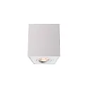 Deckenaufbau-Strahler BENGALA, IP20, eckig, 9.6cm, GU10 max. 50W, drehbar / schwenkbar, Aluminium, weiß