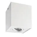 Deckenaufbau-Strahler BENGALA, IP20, eckig, 9.6cm, GU10 max. 50W, drehbar / schwenkbar, Aluminium, schwarz