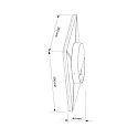 Deko-Light LED Außen-Sensor-Leuchte MENSAE LED, Wand- / Deckenleuchte, eckig, 18W, 3000K, 115°, IP54, dunkelgrau