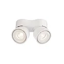 LED ceiling luminaire UNI II DOUBLE, 18W 3000K 1350lm 35°, dimmable, white