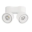Deko-Light LED Deckenstrahler UNI II DOUBLE TILT, IP20, 2-flammig, CRi >90, kardanisch, dimmbar, 20W 3000K 1350lm 36°, weiß