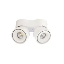 Deko-Light LED Deckenstrahler UNI II DOUBLE TILT, IP20, 2-flammig, CRi >90, kardanisch, dimmbar, 20W 3000K 1350lm 36°, weiß
