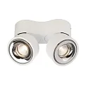 Deko-Light LED Deckenstrahler UNI II DOUBLE TILT, IP20, 2-flammig, CRi >90, kardanisch, dimmbar, 20W 3000K 1350lm 36°, weiß