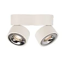 Deko-Light LED Deckenstrahler UNI II DOUBLE TILT, IP20, 2-flammig, CRi >90, kardanisch, dimmbar, 20W 3000K 1350lm 36°, weiß