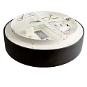 Deko-Light wall and ceiling luminaire SCULPTORIS 40 CCT DIM CCT Switch, set back IP20, mat, deep black dimmable