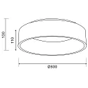Deko-Light LED Deckenleuchte SCULPTORIS CCT, IP20 IK04, Ø 80cm, 60W 3000/4000K (CCT Switch) 4100/4200lm, dimmbar, weiß
