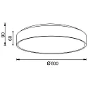 Deko-Light LED Deckenaufbauleuchte MENKAR Wandleuchte, 80cm, 92W, 3000/4000K, IP20, weiß