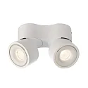 Deko-Light LED Deckenstrahler UNI II MINI DOUBLE TILT 21W, IP20, 2-flammig, CRi >90, kardanisch, dimmbar, 21W 2700K 1400lm 36°, weiß