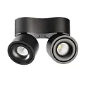 LED Deckenstrahler UNI II MINI DOUBLE TILT 21W, IP20, 2-flammig, CRi >90, kardanisch, dimmbar, 21W 2700K 1300lm 36°, schwarz