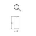 LED Aufbau-Downlight  LUCEA DTW, 10W 1800-2700K 750lm 36°,  CRi >90, inkl. Ring (schwarz), dim-to-warm, sttarr, weiß