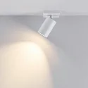 Deckenstrahler CAN TILT SQUARE, IP20, 1-flammig, eckige Basis, Länge 11cm, GU10, verstellbarer Kopf, weiß