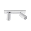 Deckenstrahler CAN TILT SQUARE, IP20, 2-flammig, eckige Basis, Länge 30.5cm, 2x GU10, verstellbar, weiß