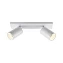 Deckenstrahler CAN TILT SQUARE, IP20, 2-flammig, eckige Basis, Länge 30.5cm, 2x GU10, verstellbar, weiß