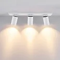 Deckenstrahler CAN TILT SQUARE, IP20, 3-flammig, eckige Basis, Länge 48cm, 3x GU10, verstellbar, weiß