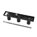 Deko-Light Deckenstrahler CAN TILT SQUARE, IP20, 3-flammig, eckige Basis, Länge 48cm, 3x GU10, verstellbar, schwarz
