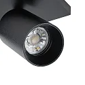 Deko-Light Deckenstrahler CAN TILT SQUARE, IP20, 3-flammig, eckige Basis, Länge 48cm, 3x GU10, verstellbar, schwarz