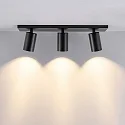Deko-Light Deckenstrahler CAN TILT SQUARE, IP20, 3-flammig, eckige Basis, Länge 48cm, 3x GU10, verstellbar, schwarz