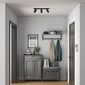 Deko-Light Deckenstrahler CAN TILT SQUARE, IP20, 3-flammig, eckige Basis, Länge 48cm, 3x GU10, verstellbar, schwarz