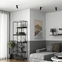 Deko-Light Deckenstrahler CAN TILT ROUND, IP20, 1-flammig, runde Basis, Ø 8cm, GU10, verstellbarer Kopf, schwarz