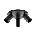 Deko-Light Deckenstrahler CAN TILT ROUND, IP20, 3-flammig, runde Basis, Ø 25cm, 3x GU10, verstellbar, schwarz