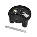 Deko-Light Deckenstrahler CAN TILT ROUND, IP20, 3-flammig, runde Basis, Ø 25cm, 3x GU10, verstellbar, schwarz