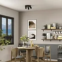 Deko-Light Deckenstrahler CAN TILT ROUND, IP20, 3-flammig, runde Basis, Ø 25cm, 3x GU10, verstellbar, schwarz