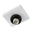 Deko-Light ceiling luminaire CAN TILT SQUARE BASE 11CM MIX'N MATCH 1/3 1 flame, square, without shade, cardanic swivelling GU10 IP20, white
