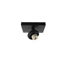 Deckenaufbau-Strahler CAN TILT SQUARE BASE MIX'N MATCH 1/3, IP20, eckig, 11cm, 1-flammig, GU10, ohne Schirm, schwarz