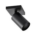 Deko-Light Deckenaufbau-Strahler CAN TILT SQUARE BASE MIX'N MATCH 1/3, IP20, eckig, 11cm, 1-flammig, GU10, ohne Schirm, schwarz