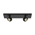 Deckenaufbau-Strahler  CAN TILT SQUARE BASE MIX'N MATCH 1/3, IP20, eckig, 30.5cm, 2-flammig, 2x GU10, ohne Schirm, schwarz