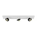 Deckenaufbau-Strahler  CAN TILT SQUARE BASE MIX'N MATCH 1/3, IP20, eckig, 48cm, 3-flammig, 3x GU10, ohne Schirm, weiß