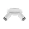 spotlight bar CAN TILT ROUND BASE Ø 20CM MIX‘N MATCH 2 flames, round, without shade, cardanic swivelling GU10 IP20, white