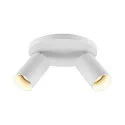spotlight bar CAN TILT ROUND BASE Ø 20CM MIX‘N MATCH 2 flames, round, without shade, cardanic swivelling GU10 IP20, white