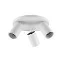 Deko-Light ceiling luminaire CAN TILT ROUND BASE Ø 25CM MIX‘N MATCH 3 flames, round, without shade, cardanic swivelling GU10 IP20, white