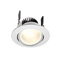  LED Deckeneinbauleuchte COB 68 CCT, 8W, 24V, 65°, 250cm-6500K, IP20, weiß